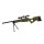 Softair - Sniper - Well - L96 Sniper Rifle Set Upgraded - over 18, over 0.5 joules - OD