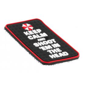 JTG Keep Calm and Shoot Rubber Patch Color