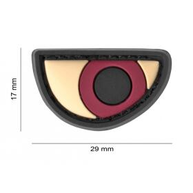 JTG Angry Eyes Rubber Patch Color