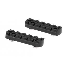 Ares 2.5 Inch M-LOK-Compatible Rail 2-Pack Black