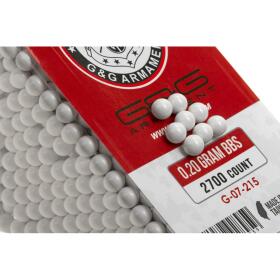 Softair - Bullets G & G 0.20g Perfect BB 2700rds White