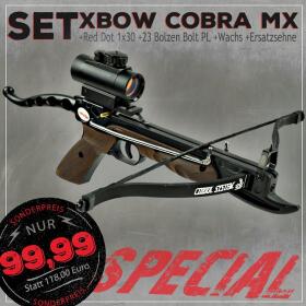 [SPECIAL] SET X-BOW COBRA MX im Red Dot Package - 80 lbs...