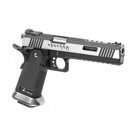 Softair - Pistol - WE - Hi-Capa 6 Force A Silver Barrel...