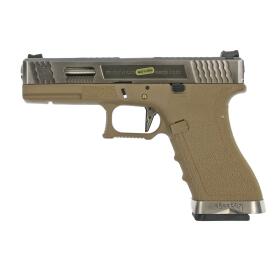 Softair - Pistol - WE - G-Force 17 SV Silver Barrel Metal...