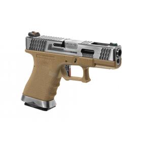 Softair - Pistol - WE - G-Force 19 SV Silver Barrel Metal...