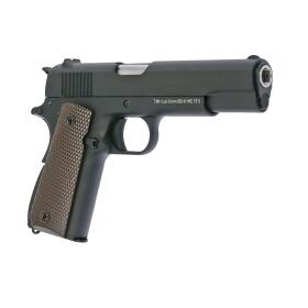 Softair - Pistole - WE M1911 Full Metal V3 GBB-Schwarz - ab 18, über 0,5 Joule