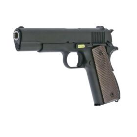 Softair - Pistole - WE M1911 Full Metal V3 GBB-Schwarz - ab 18, über 0,5 Joule