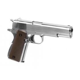 Softair - Pistole - WE M1911 Full Metal V3 GBB-Silver -...