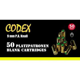 CODEX - Blank cartridges 9 mm P.A. bang - 50 pieces