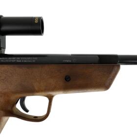 Luftpistole - WEIHRAUCH HW 70 Black Arrow - Kal. 4,5 mm Diabolo mit Zielfernrohr P2 x 20 G