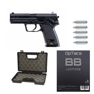 SET !!! Softair - Pistole - HECKLER & KOCH USP CO2 NBB - ab 18, über 0,5 Joule