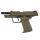 SET !!! Softair - Pistol - HECKLER & KOCH HK45 CT 6 mm GBB - FDE - from 18, over 0.5 joules