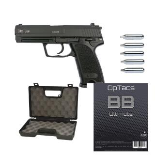 SET !!! Softair - Pistole - Heckler & Koch - USP - CO2 - ab 18, über 0,5 Joule