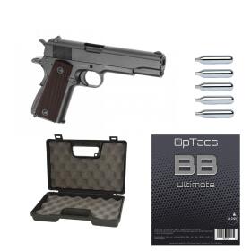 SET !!! Softair - Pistole - KWC - M1911 Full Metal Co2...