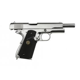 SET !!! Softair - Pistole - WE - M1911 MEU Full Metal V3 GBB silver - ab 18, über 0,5 Joule