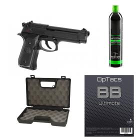 SET !!! Softair - Pistol - LS - M9 GBB black - from 18,...