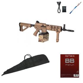 SET !!! Softair - Rifle - G & G - CM16 LMG S-AEG -...