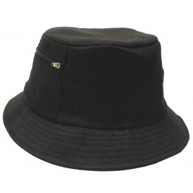 Floppy hat (fishing cap),small side pocket, black