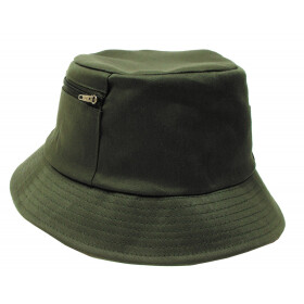 Floppy hat (fishing cap),small side pocket, olive