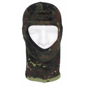 Balaclava, 1-Loch, dünn,flecktarn, 100 % Baumwolle