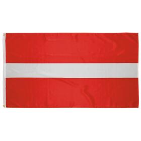 Fahne, Lettland,Polyester, 90 x 150 cm