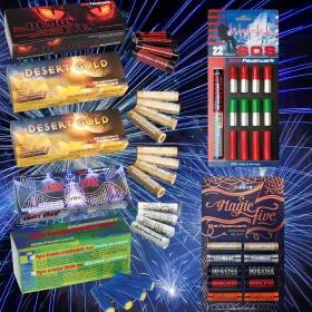 PYRO MEGASET !!! - Effect ammunition / fireworks - 156 pcs.
