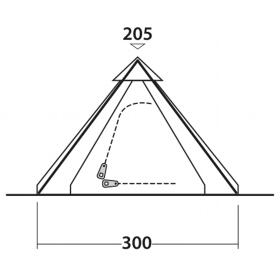 EasyCamp Tipi-Zelt 4 Personen Bolide 400