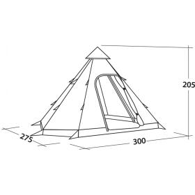 EasyCamp Tipi-Zelt 4 Personen Bolide 400