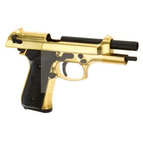Softair - Pistol - WE M9 Full Metal GBB-Gold - from 18, over 0,5 Joule