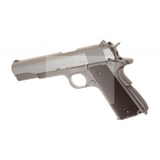 Softair - Pistole - KWC M1911 Full Metal Co2-Silver - ab 18, über 0,5 Joule