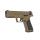 Softair - Pistol - Cyma CM127 AEP-TAN with LiPo and case - from 14, under 0.5 Joule
