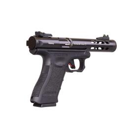 Softair - Pistole - WE G-Series Galaxy schwarz Gas BlowBack - ab 18, über 0,5 Joule