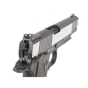 Softair - Pistol - KWC - Colt 1911 Railgun Bicolor CO2 GBB - over 18, over 0.5 joules