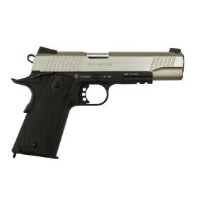 Softair - Pistole - KWC - Colt 1911 Railgun Bicolor CO2 GBB - ab 18, über 0,5 Joule