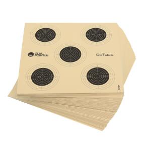Air rifle target 14 x 14 cm with 5 mirrors - 100 pieces