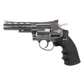 Softair - Revolver - DAN WESSON 4" CO2 NBB silver - over 18, over 0.5 joules