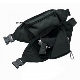 Special bum bag with combination lock - black