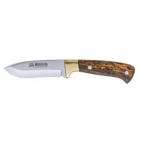 Hunting knife blade 9.5 cm oak wood